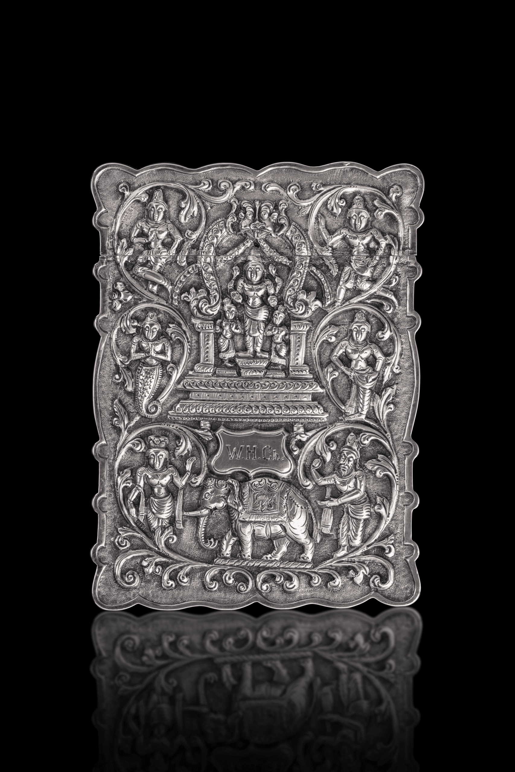Card Case, Silver, Chennai, Tamil Nadu, Southern India, ca. 1880 – 1890.