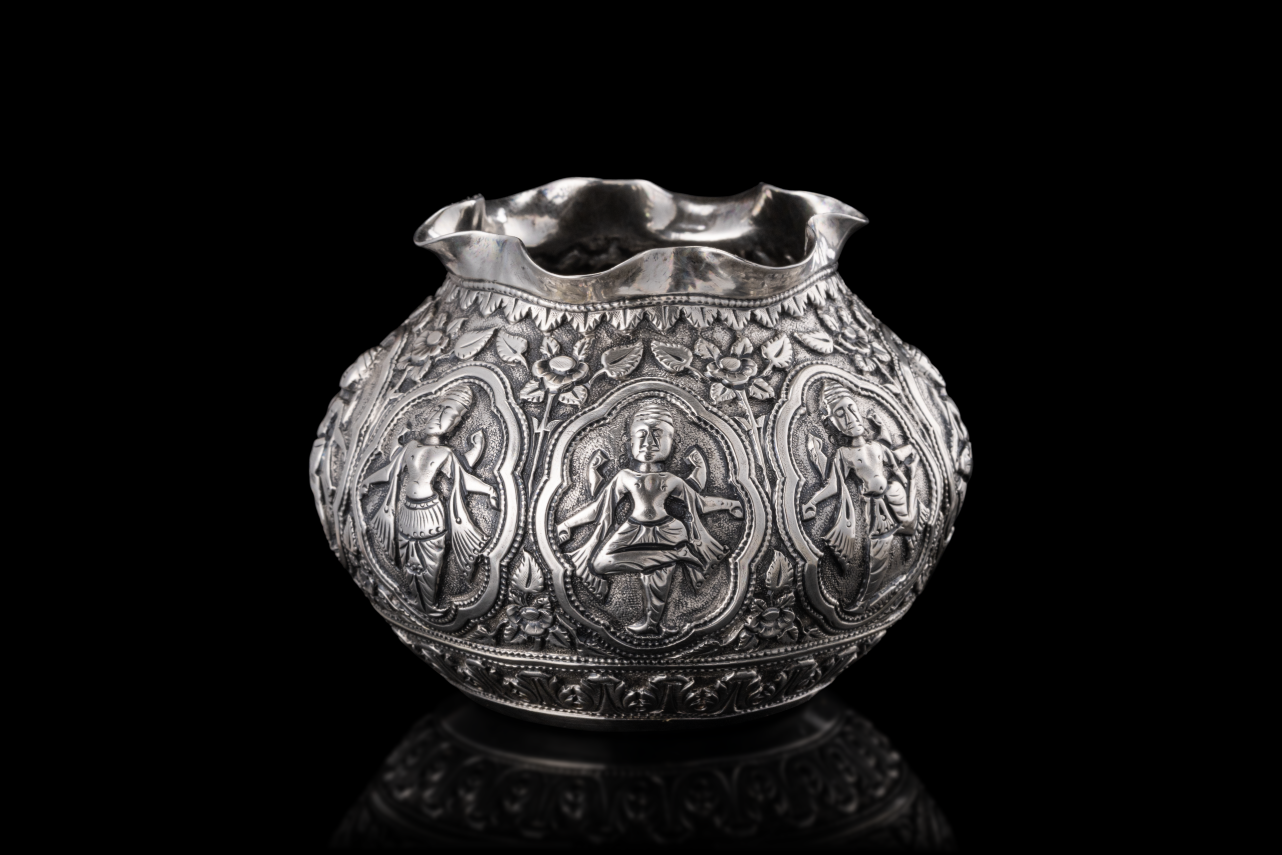 Pot, Silver, Chennai, Tamil Nadu, Southern India, ca. 1865-85.