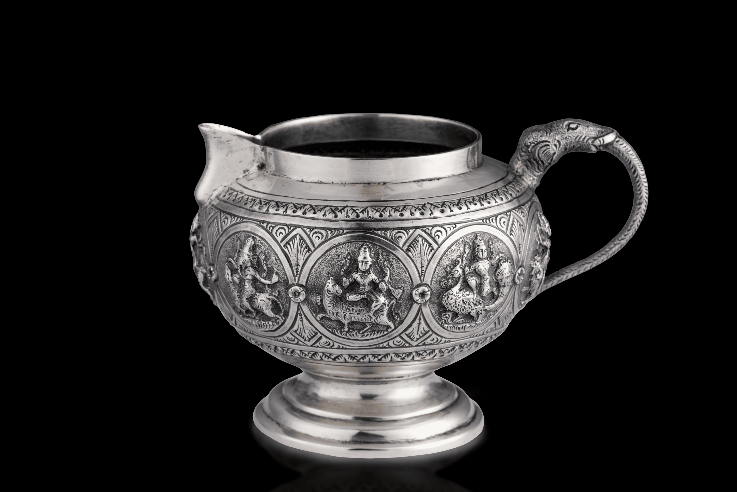Cream Jug, Silver, Chennai, Tamil Nadu, Southern India, ca. 1870-1880.